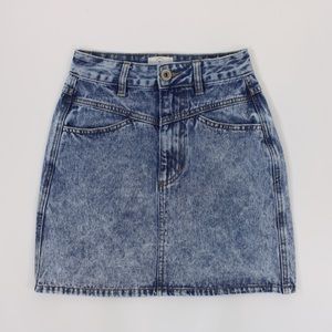 90s vibes 91 acid wash high waisted skirt